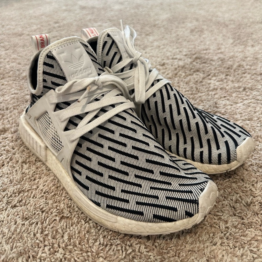 adidas NMD XR1 PK Zebra Primeknit White Black Boost BB2911 Men's Size 10.5
